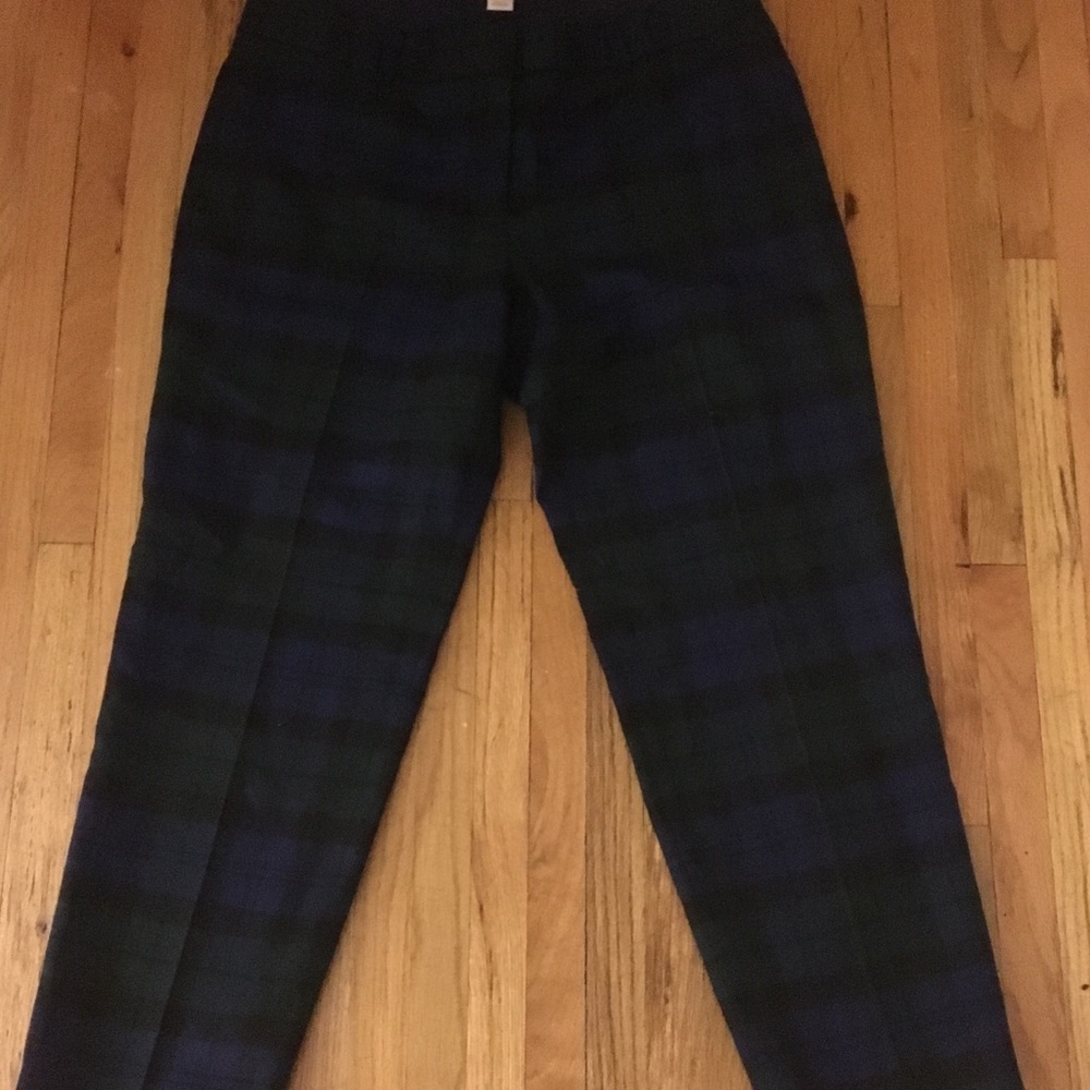 J.Crew Black Watch Pants